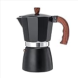 GSKJ Herd-Espressomaschine, Aluminium 3-6 Tassen Schnelle Mokka-Kaffeemaschine, Geeignet Für Espresso Und Griechischen Kaffee, Sauber Und Schnell, Geeignet Für Den Heimgebrauch (300ml)