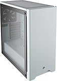 Corsair Carbide Series 275R Gaming-PC-Gehäuse (ATX Mid-Tower mit gehärtetem Glas window, Seitliches Sichtfenster, klaren Innenlayout und vielseitigen kühloptionen) weiß