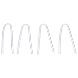 UKCOCO BTE Ohrform Hörgeräteschläuche- 4 Stück Durchsichtiger Schlauch Austauschbar Bte Hörgerät Ohrformrohr Pvc Schlauch Ohrformhilfe Rohr für Hörgerät Ohrform DIY