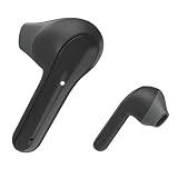 Hama Bluetooth Kopfhörer „Freedom Light“ (True Wireless In Ear Kopfhörer mit Mikrofon, Earbuds mit Ladestation, Laufzeit 28 h, kabellose Kopfhörer mit Spracherkennung und Touch Control) schw