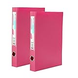 KUENG Aktenordner Breit Ringordner Arch Hebel Ordner Hebel Ordner Pastell A4 Ordner Ringbuch Arch Hebel Dateien A4 Pastell Hebel Dateien pink,3