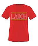 Comedy Shirts - Lauch - Mädchen T-Shirt - Rot/Weiss-Gelb Gr. 152/164