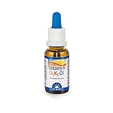 Dr Jacob's Vitamin D3 K2 Tropfen I Nahrungsergänzung für gesunde Knochen und Immunsystem I Hohe Bioverfügbarkeit I Vitamin D3 und K2 Öl vegetarisch I 20