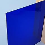 Original Plexiglas Platten | transparent - Blau 5C01 | 3mm stark | 500mm x 400mm | UV resistent | Plexiglas GS PMMA | Acrylglasplatten für Außenbereich & Innenbereich | Zuschnitt von W&S GmbH