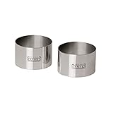 Kaiser Inspiration Dessertringe Set 2-teilig, Ring Ø 8 cm, Speiseringe Edelstahl, für attraktives Anrichten, spülmaschinengeeig