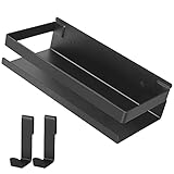 Duschablage Ohne Bohren,Duschkorb Badregal Rostfreier Matt Schwarz Edelstahl,Selbstklebend Duschregal für Badezimmer,Stilvoll und Bomb