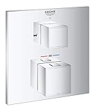 GROHE Grohtherm Cube | Thermostat-Wannenbatterie mit integrierter 2-Wege-Umstellung | chrom | 24155000