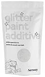 Hemway Kristall-Diamant-White Glitter Lackadditiv 100g / 3,5 Unzen für Acryl Latex Dispersionsfarbe - Interior & Exterior Wand, Decke, Holz, Lack, Dead Flat, Matt, Glanz, Satin, S