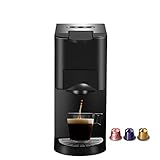 RYSF 3in 1 Espresso- Kaffeemaschine 19Bar 1450W Mehrfach-Kapsel- Kaffeemaschine passend und Kaffeepulver (Size : B)