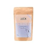 Hello Jack „Shine“ Nahrungsergänzungsmittel Bierhefe Hund (190g) - 100% natürliches Bierhefe Pulver für glänzendes Fell & Vitale Haut mit Omega-3-&-6-Fettsäuren, Zink, Biotin & Vitamin C