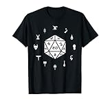 W20 Kerker Würfel T-Shirt Fantasy Rollenspiel V