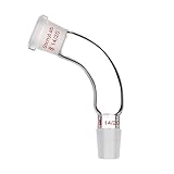 StonyLab Destillation Destillateur Adapter, Glas Destillateur lab Adapter 105 Bend mit 14/20 Außen- und Innengelenk