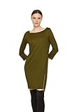comma Damen 81.1Q1.41.6207 Kleid, Deep Green, 36