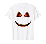 Halloween Gruseliges Kürbis Gesicht Lustiges Karneval Kostüm T-S