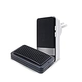 DHCZZRS774 Türklingel Home Funk-Türklingel-Fernbedienung Selbstgenerierend Ohne Batterie Einsteckbare Türklingel Türklingel mit Kamera (Color : Black)