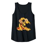 Damen Heiße Cheerleader auf Feuer jubelnd Cheerleading GIrls Tank Top