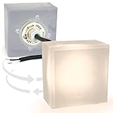 LedBruk RGBW I LED Pflaster-Stein Gorgon Boden-Einbauleuchte für außen I 10x10cm I 12V I warm-weiß I Wegbeleuchtung CUS I Bodeneinbaustrahler Aussen I Bodenleuchten Auß