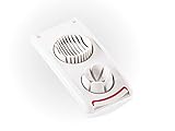 Leifheit Eierschneider Combi ComfortLine-Serie mit 3 Funktionen, Champignonschneider schneidet sauber und exakt, Küchenhelfer zum Schneiden von Eiern, Pellkartoffeln, rostfreier Schneidedraht, weiß