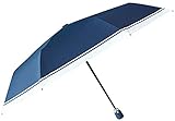 Großer Regenschirm, Oberflächenschirm, kompakt, faltbar, automatischer Regenschirm, Sonnenschutz, unzerstörbarer Regenschirm für Damen, blauer Reg