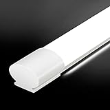 LED Feuchtraumleuchte 150CM 45W 5000LM, Oeegoo LED Deckenleuchte Röhre, Flimmerfrei IP66 Wasserfest Werkstattlampe LED Leuchte für Garage Keller Werkstatt Bad Büro Warenhaus Hobbyraum 4000