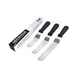 Winkelpalette Set FüR Torte,3 StüCk Edelstahl Streichpaletten,Tortenmesser,Icing Spatula Set füR Torte,Stark und Langlebig, Niemals Verbiegen Oder Rosten,FüR Kuchendekoration, Kekse, GebäCkback