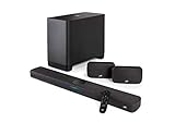 Polk Audio React 5.1 Surround System, Heimkino Soundbar mit Alexa Built-in mit kabellosem Subwoofer und Surround-Lautsp