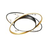 HIL Luxation LED-Deckenleuchte Schlafzimmer Deckenleuchte Schwarzes Gold Modernes Design Lampen Kronleuchter Im Innenbereich Wohnzimmer Schlafzimmer Küche Esszimmer Gang Balkon,White lig