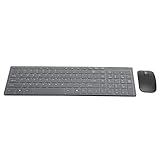 Tastatur & Maus Sets, 101 Tasten Wireless 10m Smart Sleep Fingerboardand Maus, Tastatur 3 Tasten Maus Combo Fit für IOS/Windows/Android(Schwarz)