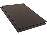 Kunststoffplatte ABS 5mm Schwarz 300x200mm (30x20cm) Acrylnitril-Butadien-Styrol - Made in Germany - Einseitige Schutzfolie - Top Qualität - 1 Stück
