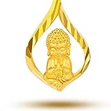 Natürliche Reine Gold Reichtum Halskette Authentische Buddha Anhänger Heilung Chakra Kristall Reiki Halskette Glückliche Reichtum Ward Off Böse Geister Halskette Inspirierendes Geschenk für F