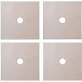 Grillzubehör 4 Teile/Satz Gasherd Protector Kocherabdeckung Liner Saubere Matte Pad Küche Gasherd Kochplatten Protector Küchenzubehör Backofen Herd Backelement (Color : 4pcs beige)