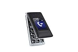 myPhone Tango Seniorenhandy ohne Vertrag, 2.4' und 1.77' Displays, klappbar, Klapphandy Mobiltelefon, große Tasten, 900mAh Lange Akku, 3G, Dual-SIM, mit Notruftaste, mit Ladeg