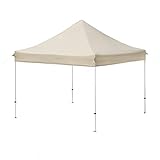 Amazon Basics – Robuster Pop-up-Pavillon, mit Tragetasche mit Rollen, 3 x 3 m, beig