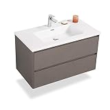 GOOM Badmöbel-Set, Waschbecken mit Unterschrank und optional Badezimmerspiegel. Waschtisch mit Unterschrank in den Maßen: 60, 90, 120cm. Auch als Doppelwaschbecken mit Unterschrank verfügb