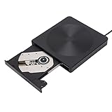 Dpofirs USB3.0 Externes DVD-Laufwerk, CD-DVD-Laufwerk Tragbarer CD/DVD +/-RW-Player Brenner Brenner, Popup Typ C Externes DVD-Laufwerk (DVD-ROM 8X, CD-ROM 24x)