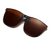 Long Keeper Polarisierte Sonnenbrille Clip für Brillenträger - Sonnenbrille Zum Aufstecken Polarisiert, Sonnenbrillen Aufsatz Brille Damen H