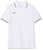 Nike Kinder Y TM CLUB19 SS Polo Shirt, Weiß (White/Black/100), Gr. M