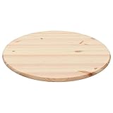 vidaXL Kiefernholz Tischplatte Rund 25 mm 80cm Holz Platte Holzplatte E