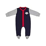 RB Leipzig Block Strampler Romper (80, Navy/grau)