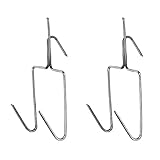 Fleischhaken Edelstahl Speckschinken Doppelhaken Aufhänger BBQ Fleisch Hängende Werkzeuge 2p