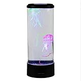JFNV-Farbwechsel LED Wasserquallen Stimmungslicht Lampe Aquarium Tank,USB Quallen Aquarium Lampe Für Home Schlafzimmer Dek