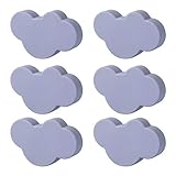 Poxl Kinderzimmer Möbelknopf Set, 6Pcs Kinder Möbelgriff Wolke Form Möbelknopf Knauf Schrankgriffe für Schränke Schub