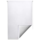 Sol Royal Thermorollo SolReflect T42 Verdunkelungsrollo 70x160 Rollo Weiß - Rollos für Fenster ohne Bohren mit Silberbeschichtung Thermo R