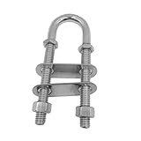 MERIGLARE U & Plate Marine Edelstahl Boot Heck Bug Auge U 3/8' X 3'