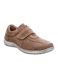 Josef Seibel Herren Halbschuhe ALEC, Männer Klettschuhe,extra weit (K),Leder,herausnehmbare,Innensohle,maennlich,Men's,Kastanienbraun,42 EU / 8 U