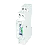 LogiLink ET0009 ET0009-DIN-RAIL Zeitschaltuhr mit mechanischem Timer zum einfachen Schalten von z.B. Neonlichter, Warmwasserbereiter, Laternen, Bewässerungsanlagen, etc, IP20 S