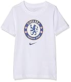 Nike CFC B NK Tee Evergreen Crest T-Shirt, Kinder, Weiß (White)