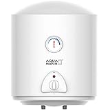 Aquamarin® Elektro Warmwasserspeicher - 30L, 1500W Heizleistung und Thermometer, Maximale Temperatur: 75° C - Boiler, Wasserboiler, Warmwasserb