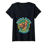 Damen Das Ultra Rare Turkey Adopt Me Gaming Team Weihnachten T-Shirt mit V