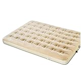 QWEQWE Eingebaute Fußpumpe Luftmatratze 99 * 191 * 2 2cm Einzelpersonen Schlafzimmermöbel Luftbett Aufblasbare Campingmatte (Color : Beige)